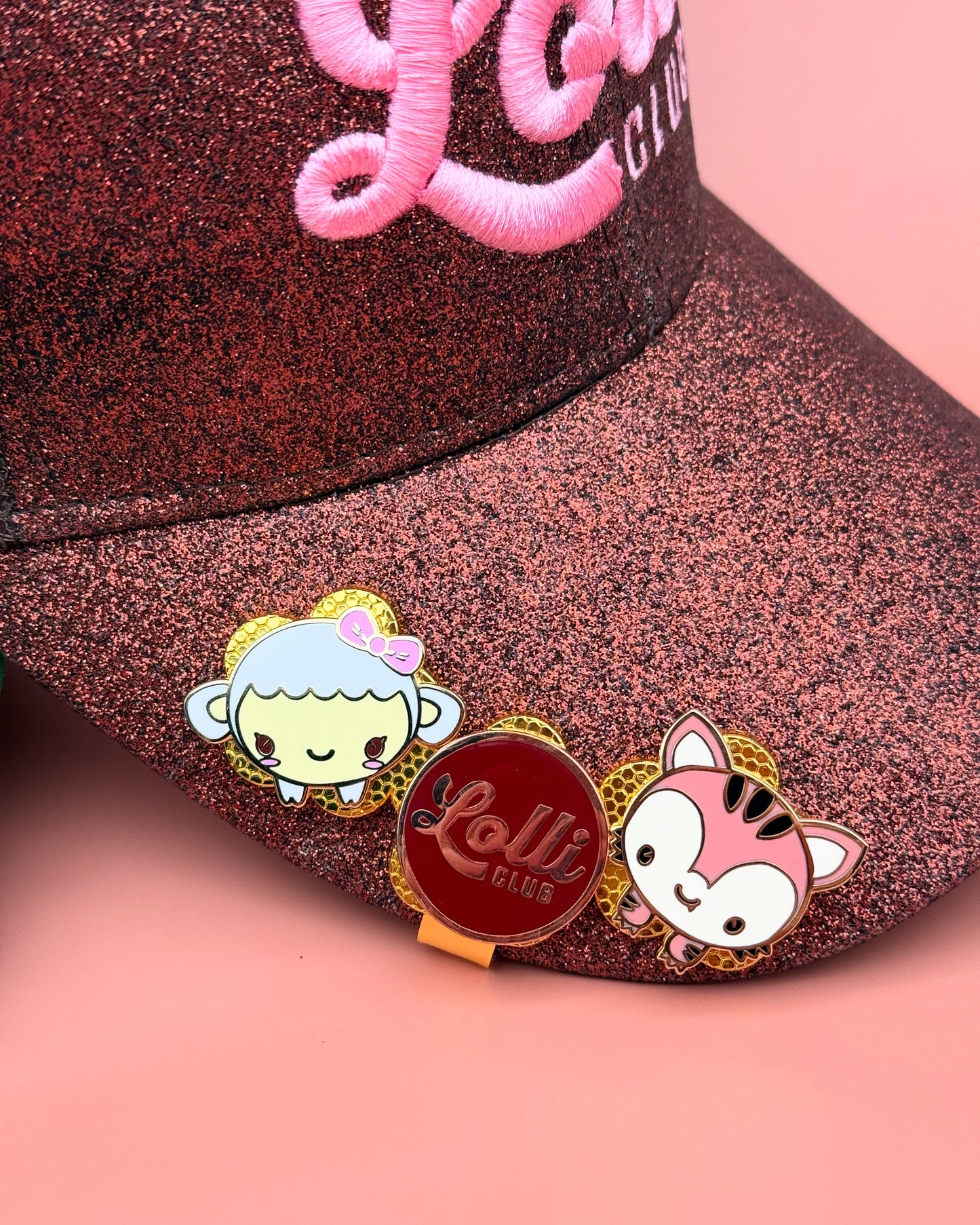 Tiger Kitty Ball Markers and Triple Hat Clips