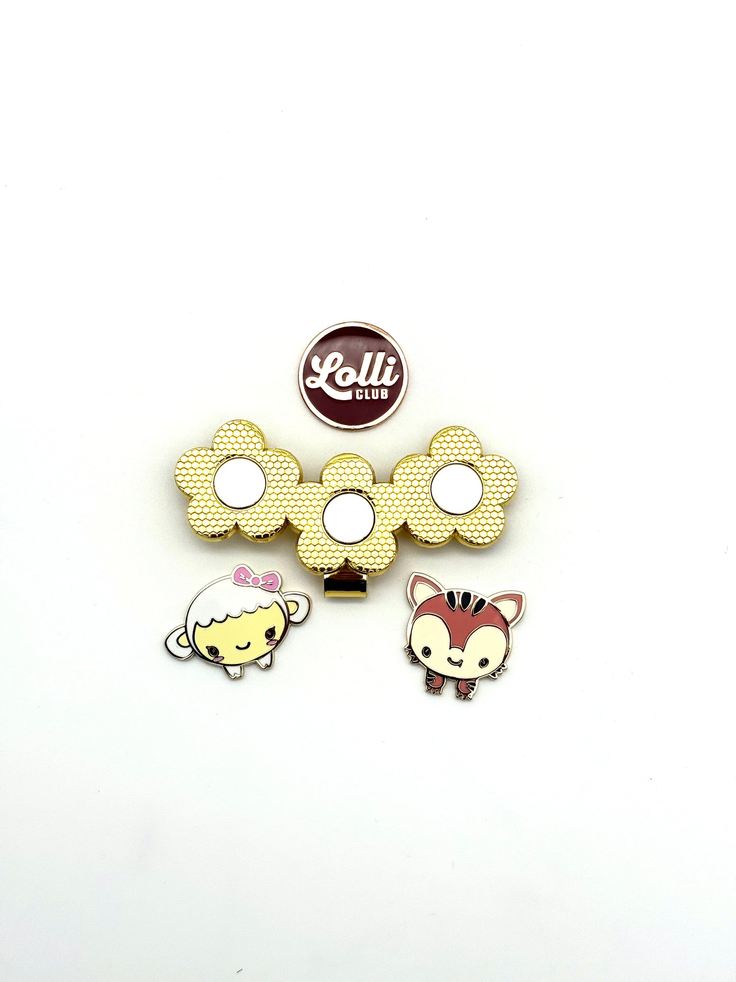 Tiger Kitty Ball Markers and Triple Hat Clips
